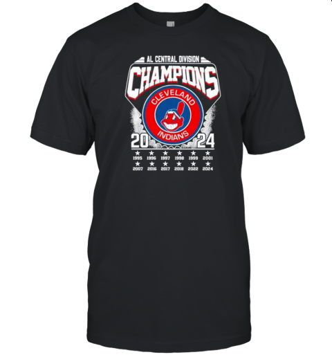 Original Cleveland Indians AL Central Division Champions 2024 Cleveland Guardians T- Classic Men's T-shirt