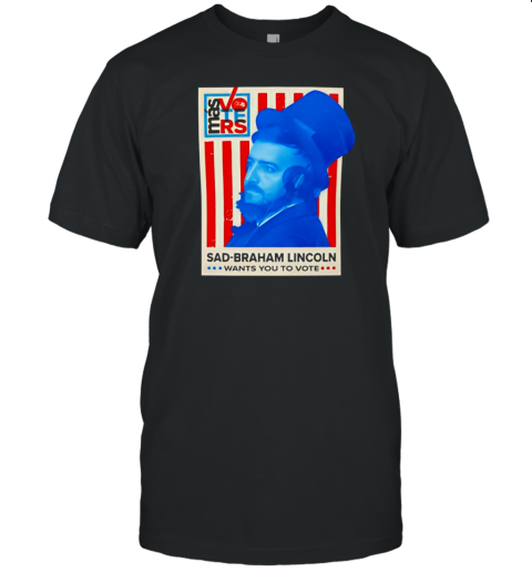 Sad Braham Lincoln Flag Wants You To Vote Classic T-Shirt