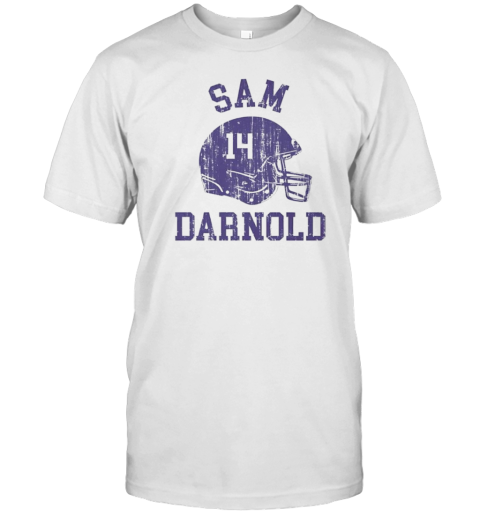 Sam Darnold Minnesota Vikings Helmet T- Classic Men's T-shirt