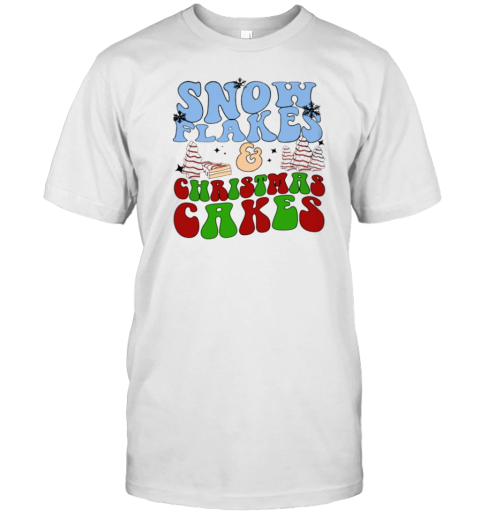 Snow Flakes And Christmas Cakes Classic T-Shirt