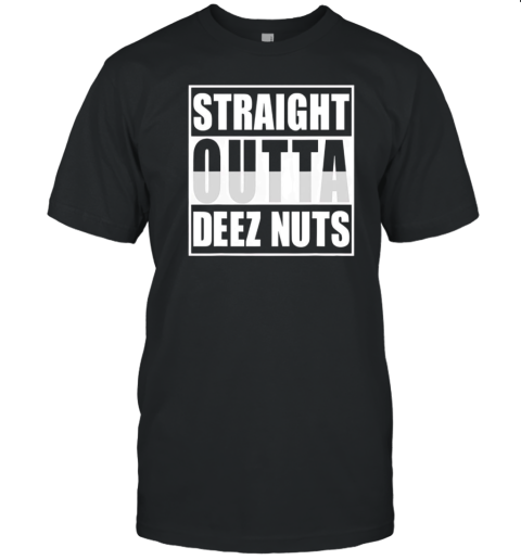 Straight Outta Deez Nuts Christmas T-Shirt