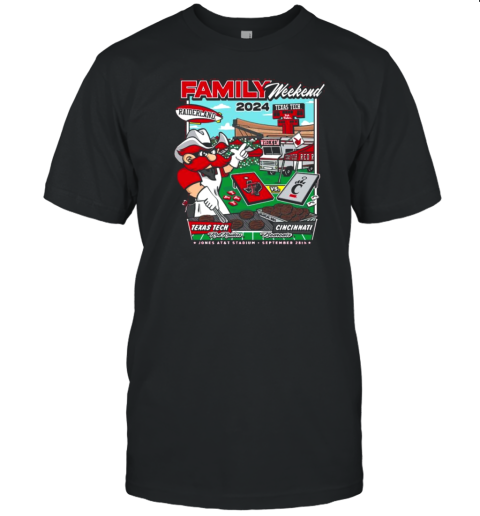 Texas Tech Vs. Cincinnati 2024 Family Weekend Gameday T-Shirt