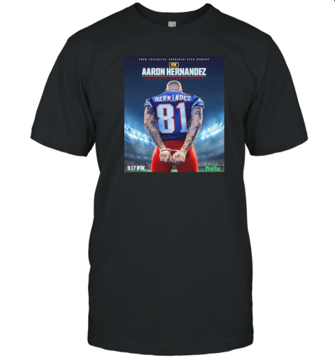 Aaron Hernandez New England Patriots American Sports Story handcuffs poster T- Classic Men's T-shirt