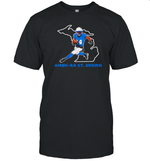 Amon Ra St. Brown Detroit Lions state star vintage T- Classic Men's T-shirt