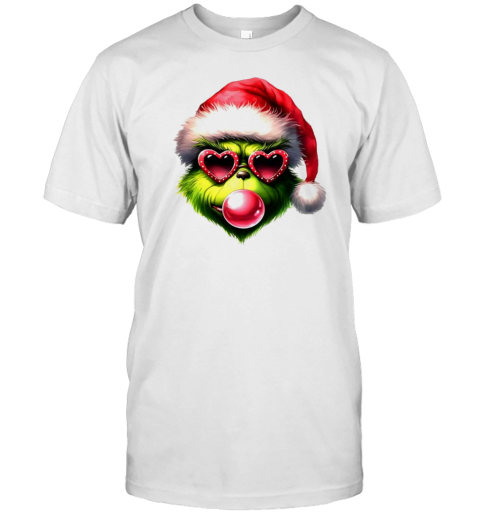 Christmas Grinch Blowing Up Bubble Merry Grinchmas T- Classic Men's T-shirt