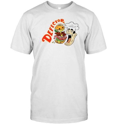 Defector Chefector Big Burger Cartoon T-Shirt