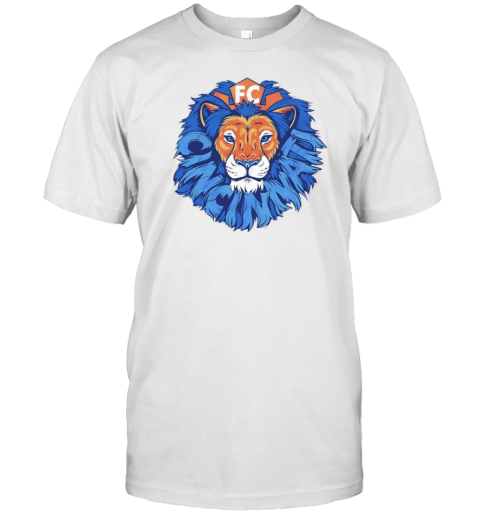 FC Cincinnati Lion Head Blue Mane T- Classic Men's T-shirt