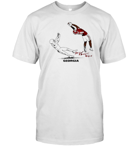 Georgia Football Malaki Starks INT NIL Signature T-Shirt