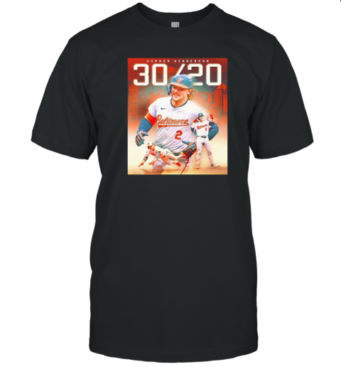 Gunnar Henderson Baltimore Orioles first career 30 20 poster T- Classic Men's T-shirt