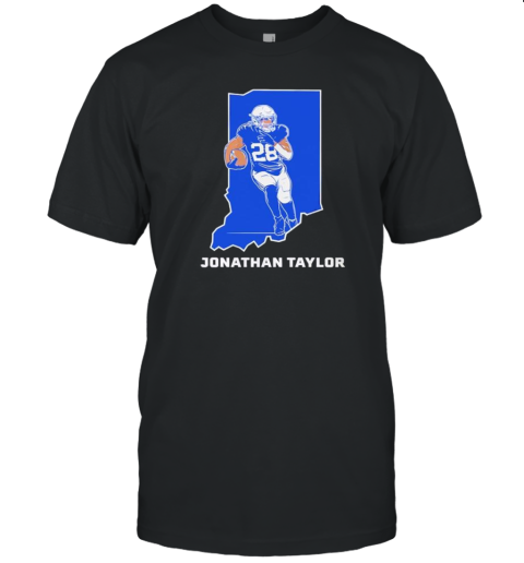 Indianapolis Colts Football Jonathan Taylor State Star Player T- Classic Men's T-shirt