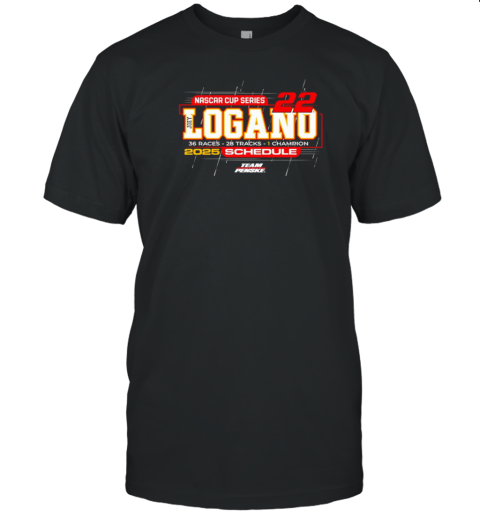 Joey Logano Team Penske 2025 NASCAR Cup Series Schedule T- Classic Men's T-shirt