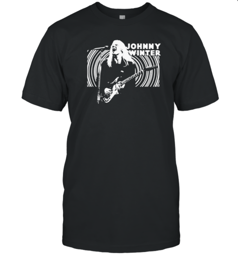 Johnny Winter Backlit Retro T- Classic Men's T-shirt