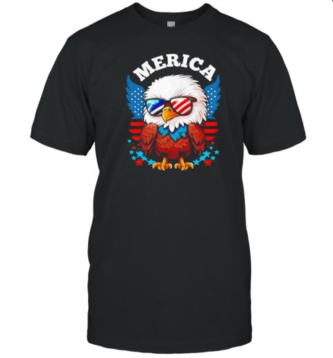 Merica Eagle Funny Patriotic Eagle Usa Flag T- Classic Men's T-shirt