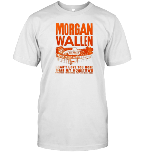 Morgan Wallen Live Knoxville Tennessee Volunteers Football 2024 T- Classic Men's T-shirt