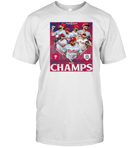 Original Philadelphia Phillies Postseason 224 Nl East Champs Poster T- Classic Men's T-shirt