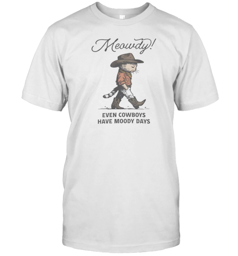 Sad Cowboy Cat Even Cowboys Have Moody Days T- Classic Men's T-shirt