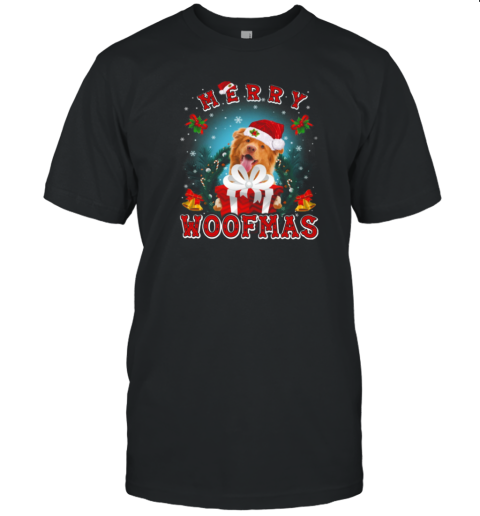 Woof Xmas  Nova Scotia Duck Tolling Retriever Premium Fit Mens T-Shirt