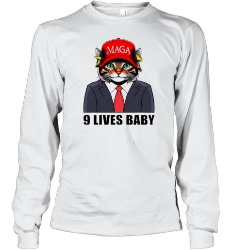 9 Lives Baby Trump 2024 You Missed Again Cat MAGA T- Classic Men's T-shirt