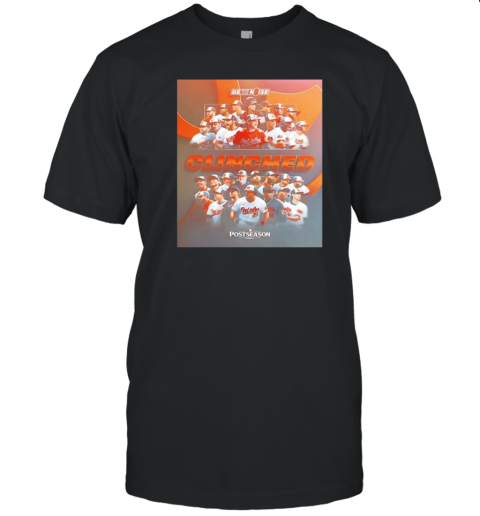 Baltimore Orioles Be The Noise Postseason 2024 Clinched T-Shirt