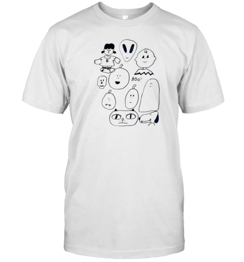 Boo Aline Cat Cartoon Characters Graphic T- Classic Men's T-shirt