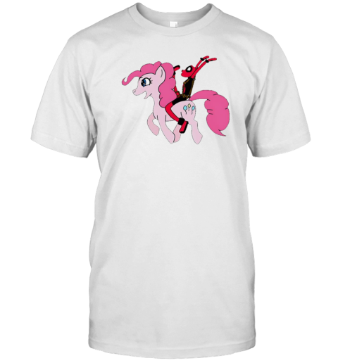 Deadpool Riding A My Little Pony T- Classic Men's T-shirt