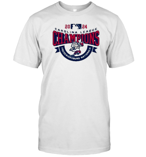 Design Fredericksburg Naationals MLB 2024 Carolina League Champions 3D T-Shirt