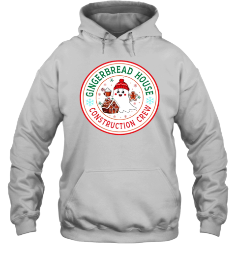 Gingerbread House Construction Crew Cute Ghost T-Shirt