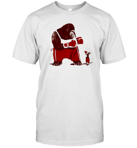 Gorilla Boxing Kangaroo Graphic T-Shirt