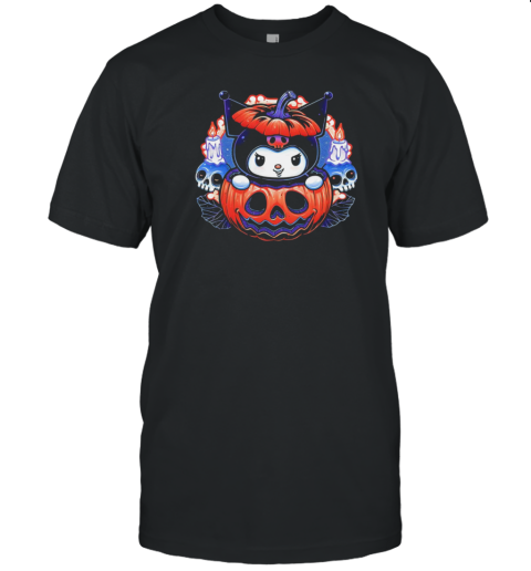 Kuromi in a jack o lantern cute little pumpkin Halloween T-Shirt