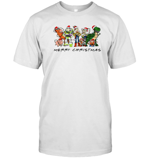 Merry Christmas Toy Story Friend Christmas Light Cartoon Design T-Shirt