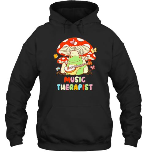 Music Therapist Therapy Design Cottage Core Cartoon Design T-Shirt