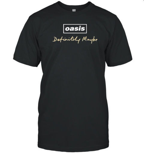 Oasis Definitely Maybe 30th Anniversary Merch Tracklist T-Shirt