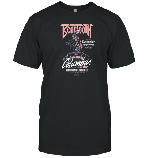 Original Beartooth January 18 2025 Schottenstein Center In Columbus OH Tour Poster T- Classic Men's T-shirt