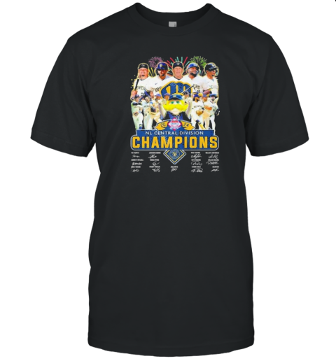 Original Milwaukee Brewers Nl Central Division Champions Signatures 2024 T-Shirt