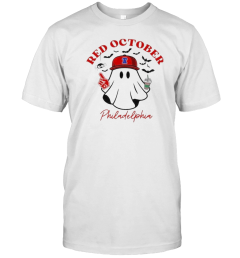 Original Philadelphia Phillies Ghost Red October 2024 T-Shirt