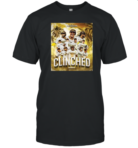 Original San Diego Padres 2024 Clinched Fight For The Faithful T- Classic Men's T-shirt