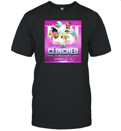 Original San Diego Padres Clinched Postseason 2024 Poster T-Shirt