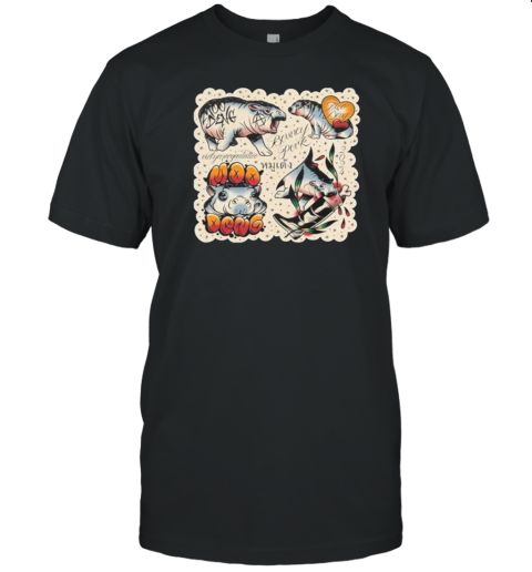 Original Vicky Morgan Tattoo Bouncy Pork Moo Deng T-Shirt