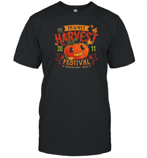 Parks And Recreation Pawnee Harvest Festival 2011 Wamapoke County Indiana T-Shirt