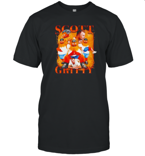 Philadelphia Flyers Scott Laughton And Gritty T- Classic Men's T-shirt