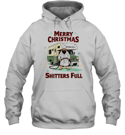 Santa Claus Festive Merry Christmas Shitters Full Cartoon T-Shirt