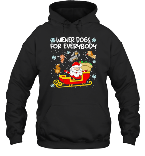 Wiener Dogs For Everybody Santa Funny Christmas Dachshund T- Classic Men's T-shirt