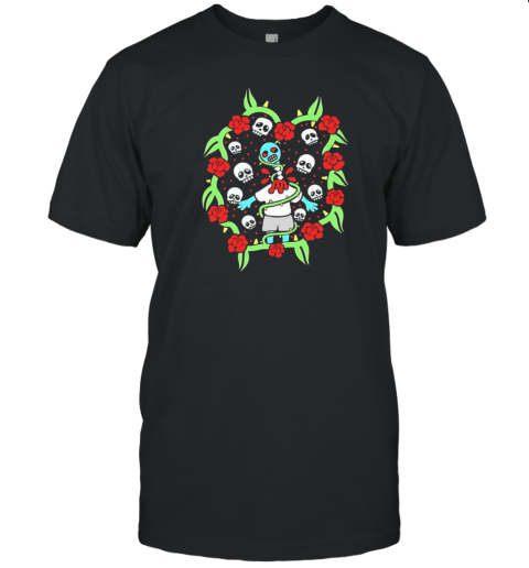 Zombie In Roses T-Shirt