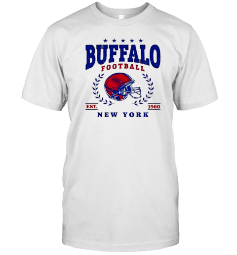 Buffalo Football Est 1960 New York School Style T-Shirt