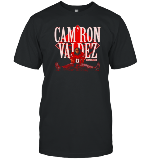 Cam'Ron Valdez College Player Name Running Back T- Classic Men's T-shirt