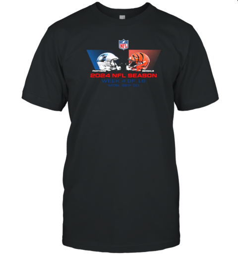 Carolina Panthers Vs Cincinnati Bengals NFL Season Week 4 2024 T- Classic Men's T-shirt