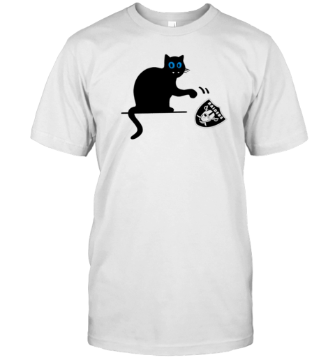 Carolina Panthers Win Las Vegas Raiders Black Cat Funny T-Shirt