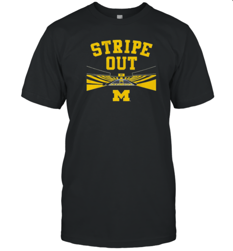 Design Michigan Football Big House Stripe Out T-Shirt