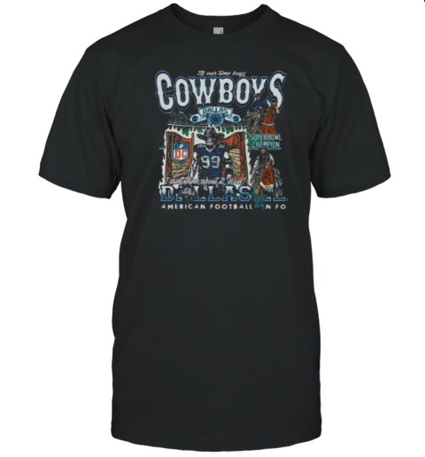 Its Our Time Boys Cowboys Dallas American Football Champion T- Classic Men's T-shirt