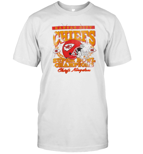 Kansas City Chiefs 1969 Super Bowl Champions Chiefs Kingdom Helmet Graphic T-Shirt